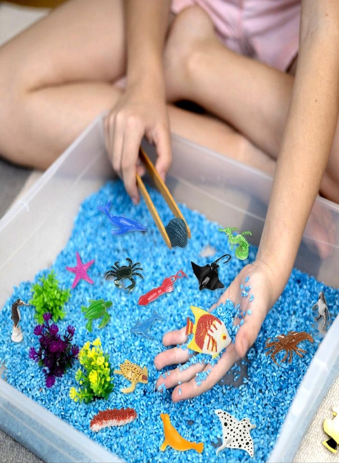 FXMHEHBB 46 Pack Mini Ocean Sea Animals Toys, Assorted Vinyl Plastic Ocean Animal Figures Sea Creatures Toys for Kids Party Favors Educational Toy - Image 5